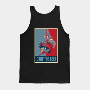 Drop The Beet Funny Beetroot Listening To The Music HOPE Tank Top